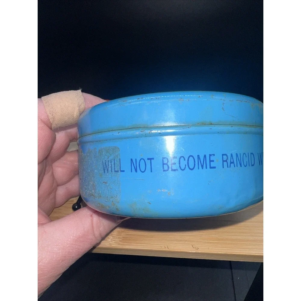 Vintage W T Rawleigh Co Veterinary Ointment Metal Tin And Lid